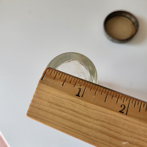 Vintage Small Clear Glass Alka Seltzer Jar with Metal Screw On Cap - Picture 16 of 16